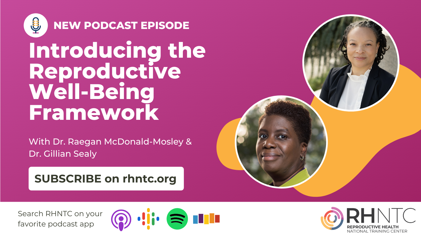 New podcast episodes: Introducing the Reproductive  Well-Being Framework With Dr. Raegan McDonald-Mosley & Dr. Gillian Sealy