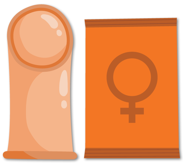 Icon for condom (internal)