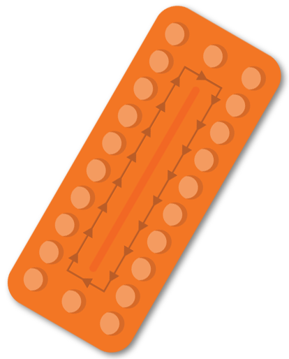 Icon for opill (progestin-only pill)
